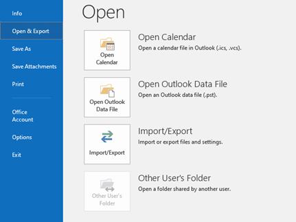 Export/Import Outlook Notes – Washington State DES