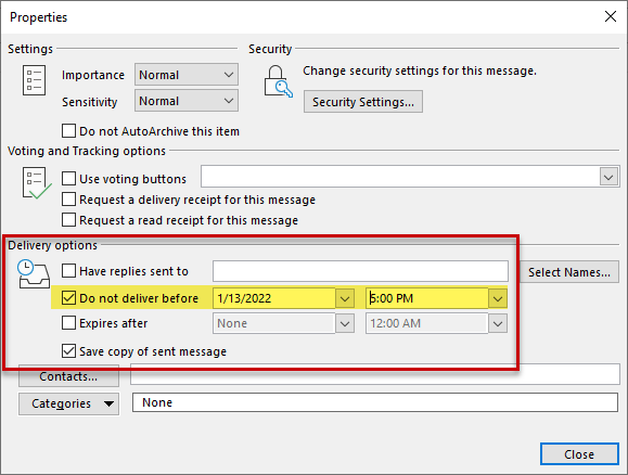 Can't resend a delayed delivery message - Outlook